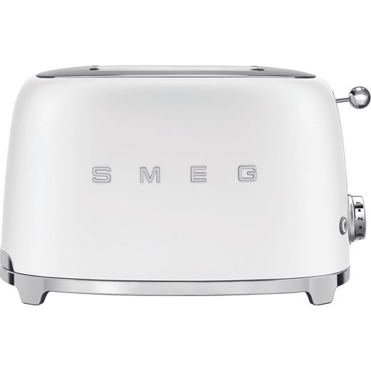 Smeg 50's Retro TSF01WHMUK 2 Slice Toaster - Matte White