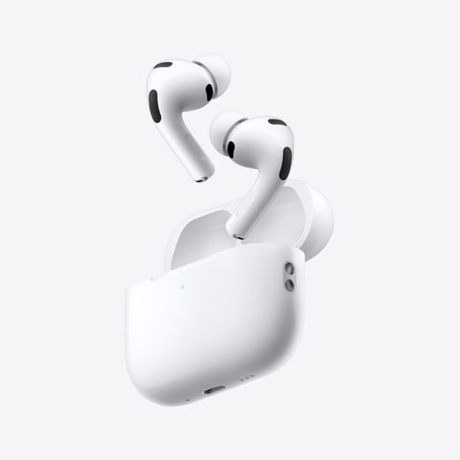 Apple AirPods Pro 3 and Active Noise Cancelling - White - Left perspective shot