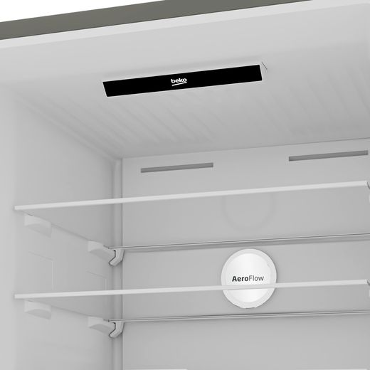 Beko AeroFlow™ HarvestFresh™ CNG4793VW 192cm High 70/30 Frost Free Fridge Freezer - White - Close up inside shot 