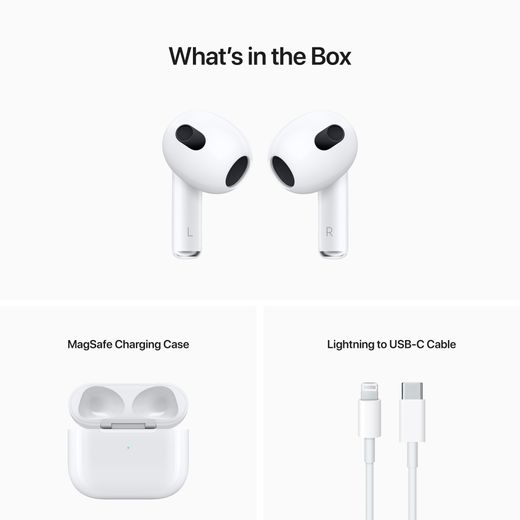Apple AirPods (3rd Gen) With MagSafe Charging Case - White