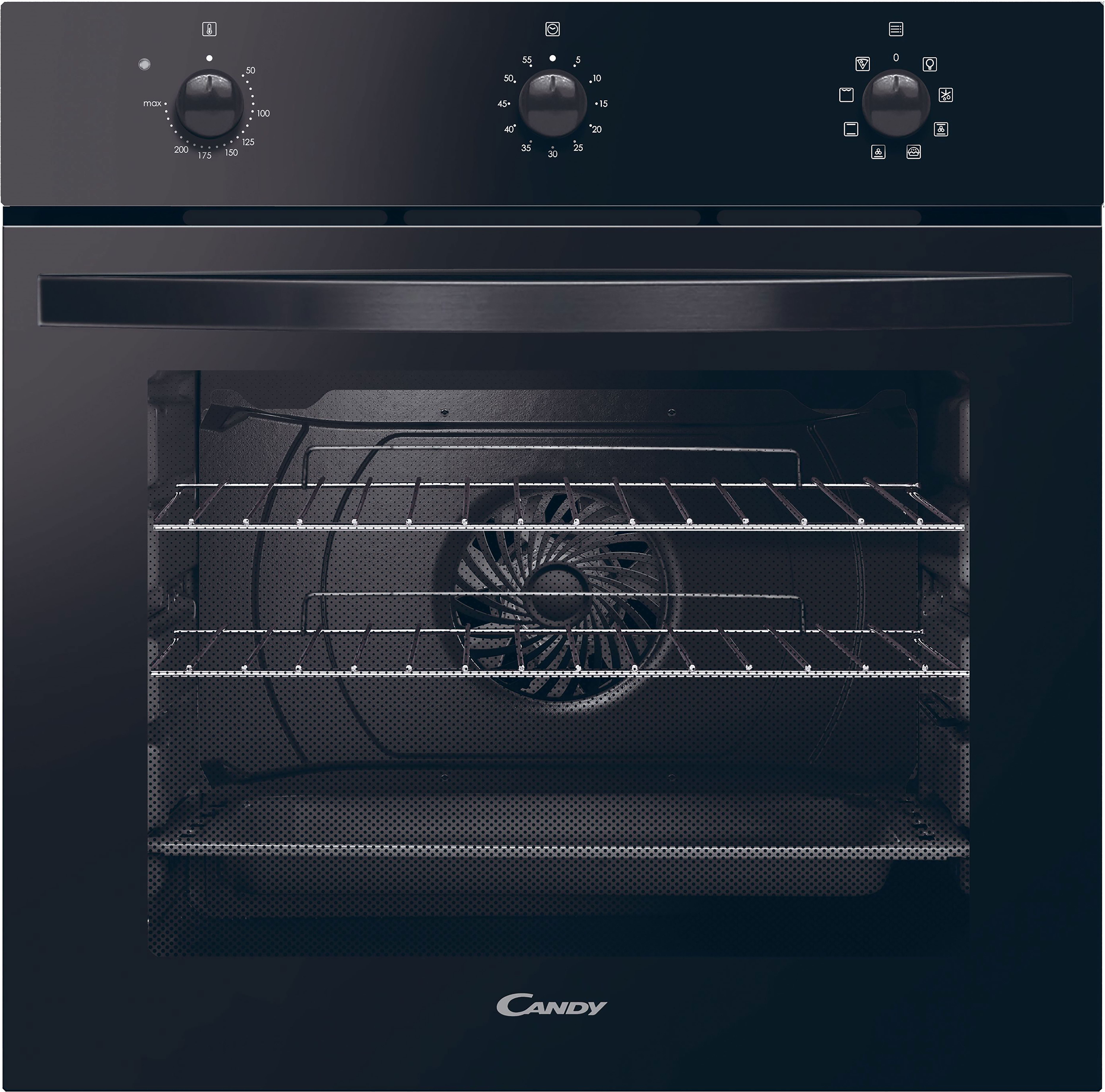 Candy Idea FIDCN602 Built In Electric Single Oven - Black - A+ Rated, Black