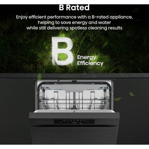 Hisense Hi4 Standard Dishwasher - Black - Annotation - energy shot