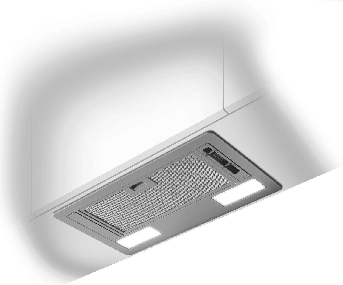 Image of Elica ERA-STD-60 54 cm Canopy Cooker Hood - Grey - For Ducted/Recirculating Ventilation, Grey