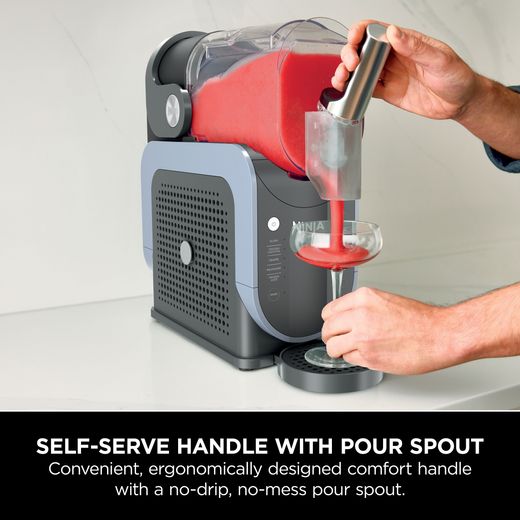 Ninja FS301UK Frozen Drink Maker Arctic Blue / Grey - Annotation - Self serve shot