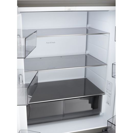 LG GMBS30SEPY 186cm Fridge - Prime Silver - close up inside shot