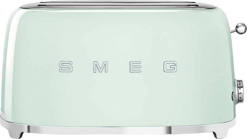 Smeg 50's Retro TSF02PGUK 4 Slice Toaster - Pastel Green, Green