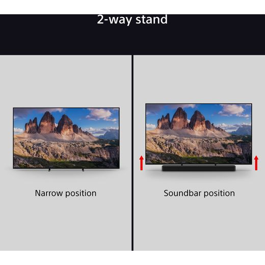 Sony BRAVIA 5 XR55B 55" 4K Ultra HD MiniLED Smart Android TV - Annotation - 2 way stand shot