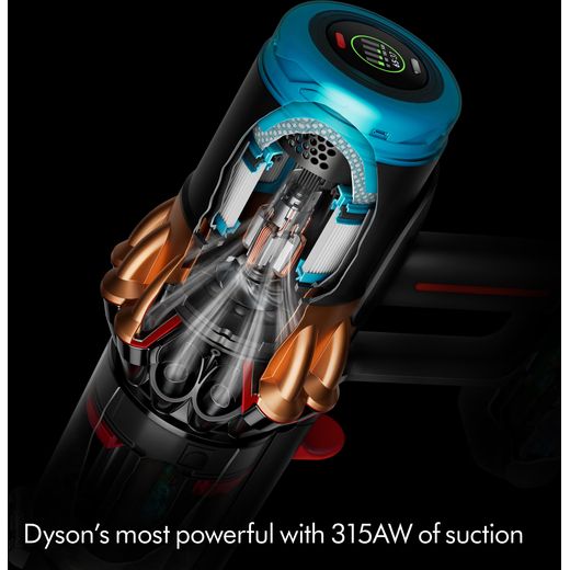Dyson V16 Piston Animal™ Submarine™ Wet & Dry Cordless Vacuum Cleaner - Black / Copper - Annotation - Powerful suction shot