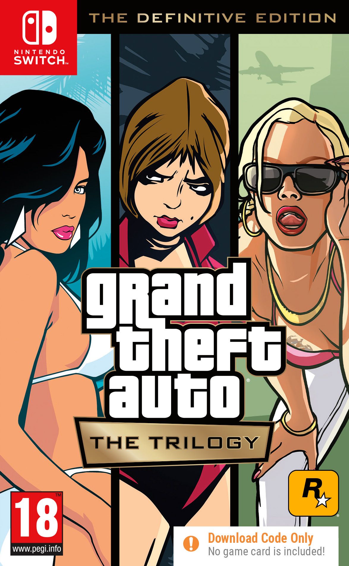 Image of Grand Theft Auto: The Trilogy - The Definitive Edition (Code in Box) for Nintendo Switch - Digital Download, White
