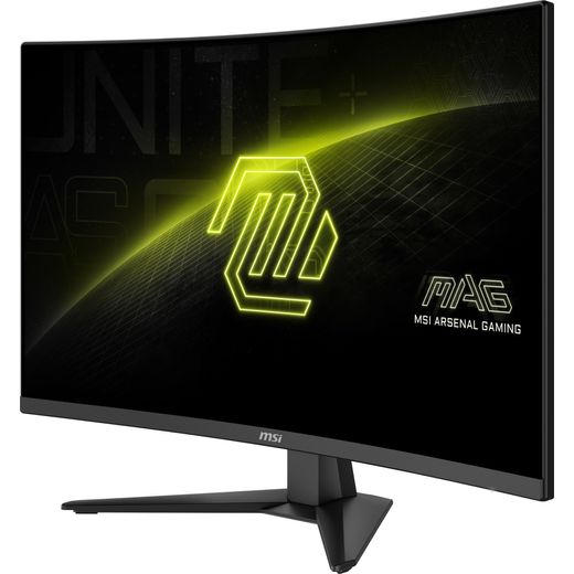 MSI MAG 321CQF E18 31.5" WQHD 180Hz Curved Gaming Monitor - Black - Left perspective