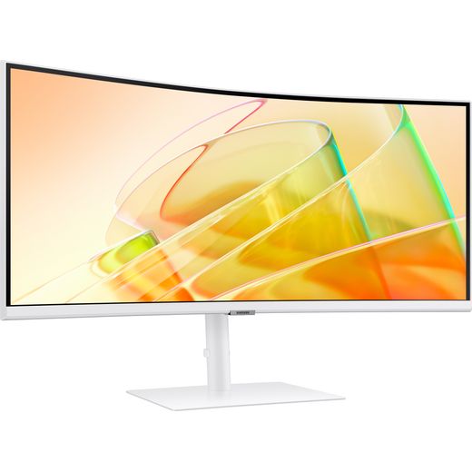 Samsung S65TC 34" 4K Ultra HD 100Hz Gaming Monitor - White - right perspective shot