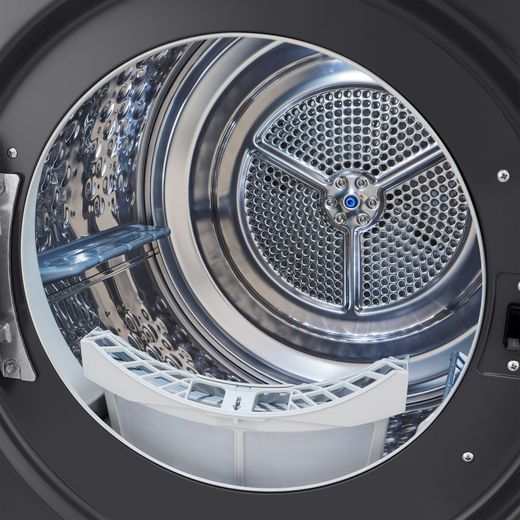 LG FDV709GN Wifi Connected Heat Pump Tumble Dryer - Slate Grey - Lint tray shot