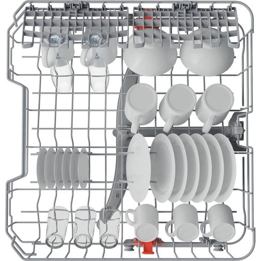 Hotpoint Standard Dishwasher - Black - top view shot