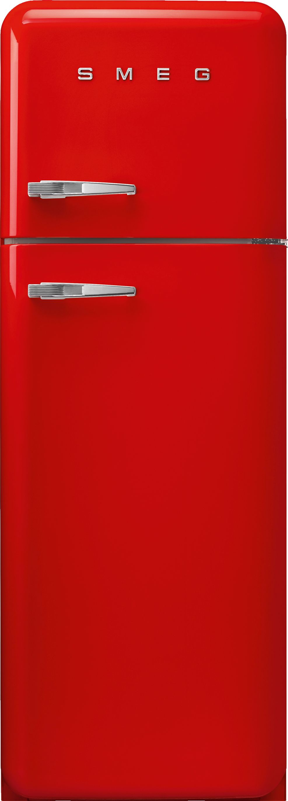 Smeg Right Hand Hinge FAB30RRD5UK 80/20 Fridge Freezer - Red - D Rated, Red