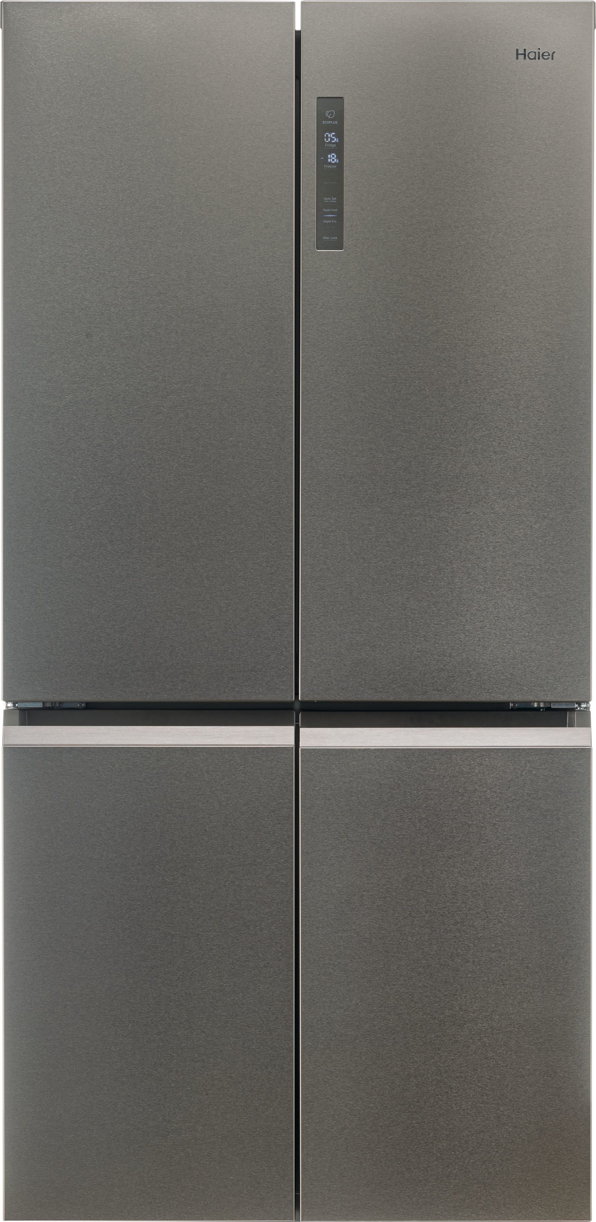Haier Cube 90 Series 5 HCR59F19ENMM Total No Frost American Fridge Freezer - Silver - E Rated, Silver