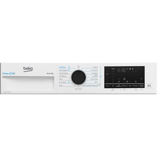 Beko bPRO 500 B5W51041BDW 10kg Washing Machine with 1400 rpm - White  - Control panel shot 