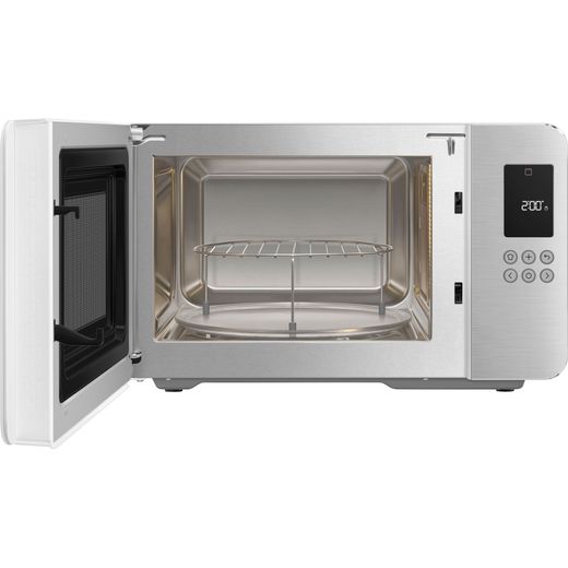 Smeg Collezione MOC01WHMUK Litre 30cm High, Freestanding Small - White - Door open