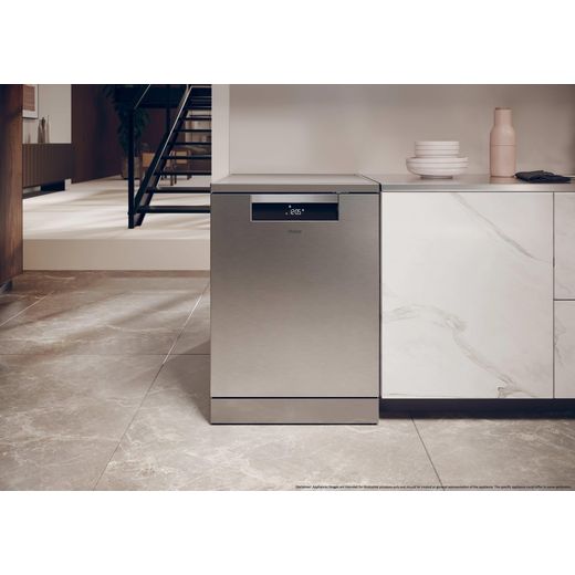 Haier I-Pro Shine Series 7 Standard Dishwasher - Stainless Steel  - Dishwasher in kitchen shot 