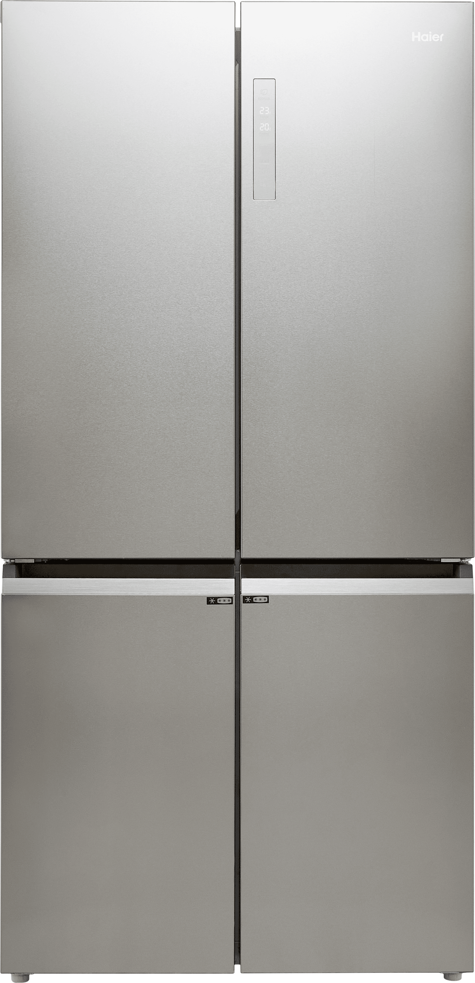 Haier Slim Depth Cube HTF-540DP7 Non-Plumbed American Fridge Freezer with Humidity Zone, Total No Frost, T-ABT Technology, Stainless Steel