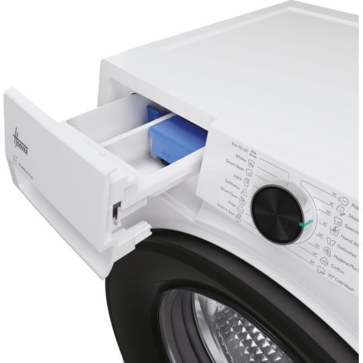 Hoover HBR 412BL10-80 HBR 412BL10-80 12kg Washing Machine with 1400 rpm - White - detergent tray shot