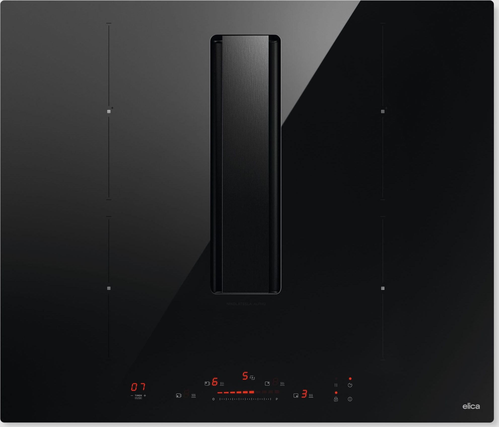 Elica - Induction Hob - Built-in - 60 cm - Black - NT-ALPHA-B-60BA