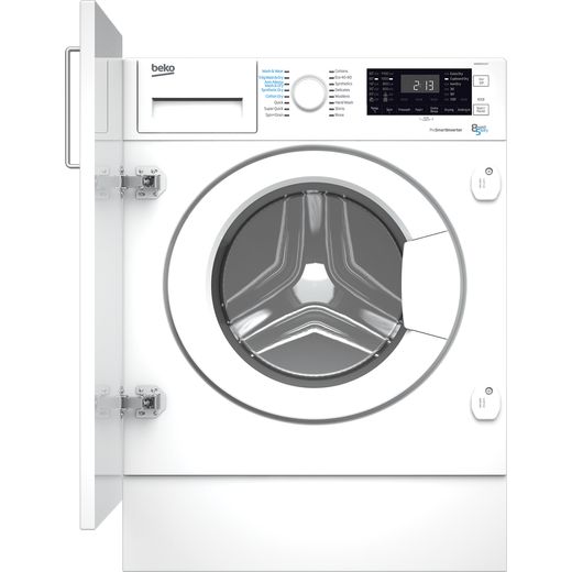 Beko WDIK854121F Integrated 8Kg / 5Kg Washer Dryer with 1400 rpm - White - D Rated