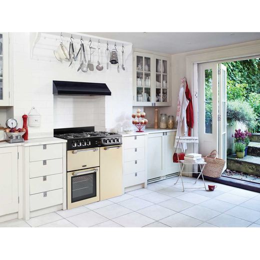 Leisure Cookmaster Gas Range Cooker - Cream - Cooker in kitchen