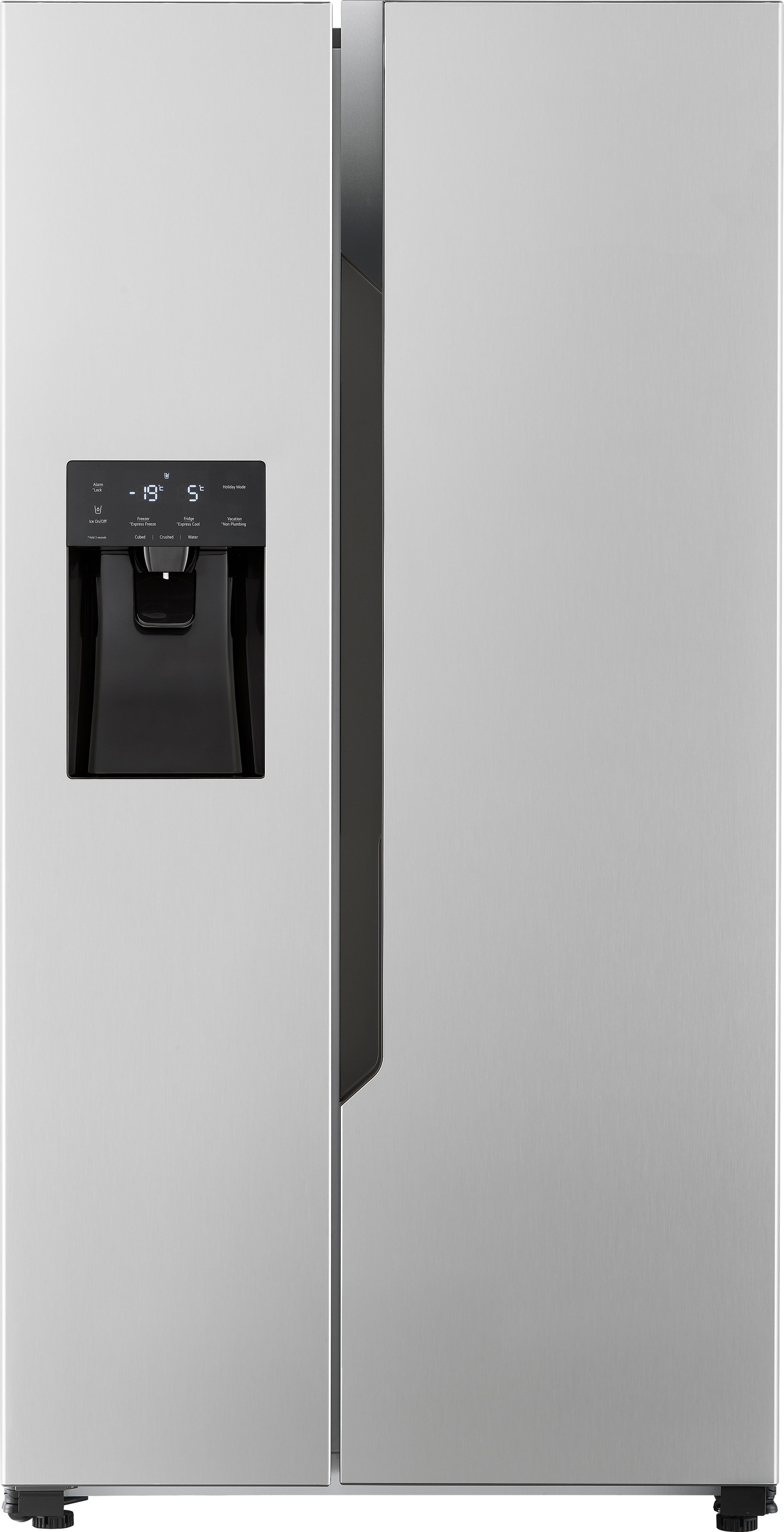 LG GSM32HSBEH Non-Plumbed Total No Frost American Fridge Freezer - Silver - E Rated, Silver