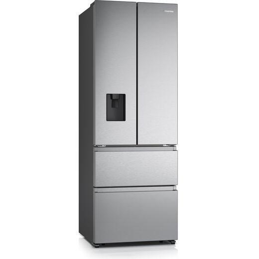Hisense American Fridge Freezer - Stainless Steel - Right perspective