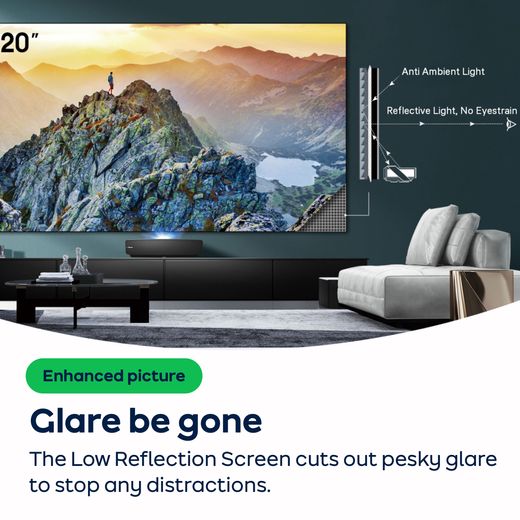 Hisense U7Q 50" 4K Ultra HD MiniLED Smart Freely TV - AO Annotation - Low-reflection-screen