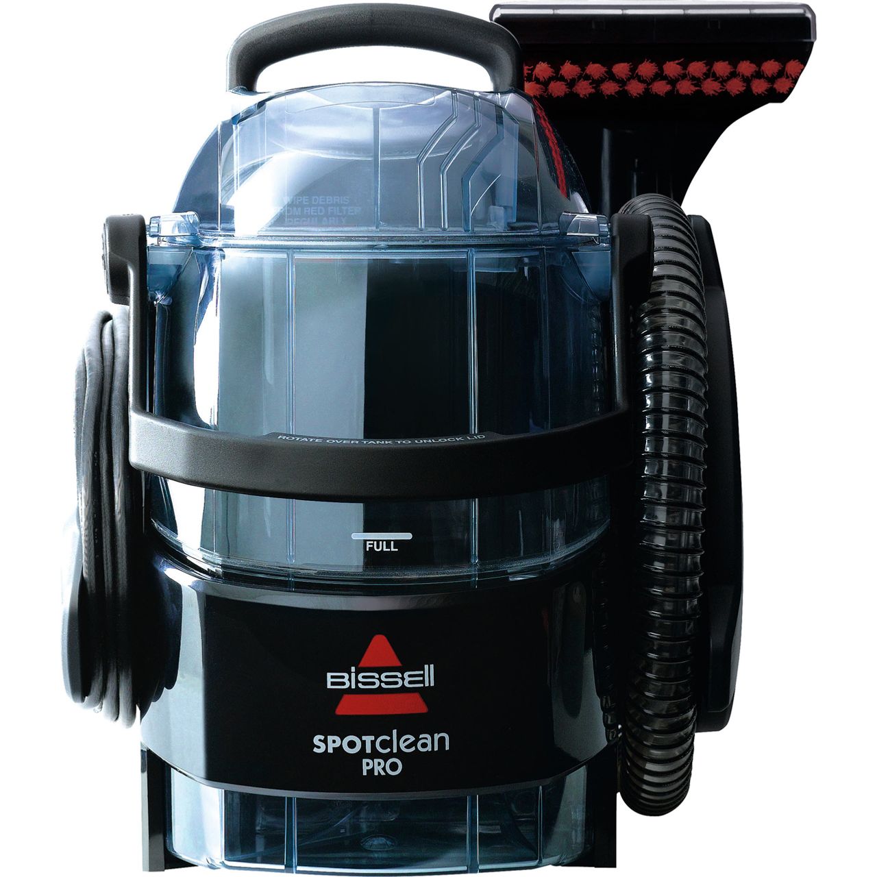 BISSELL SpotClean Pro 1558E, Most Powerful Portable Professional Carpet  Cleaner, 750W Power Suction, Removes Spots, Spills & Stains, Cleans Carpets  Stairs, Upholstery and Car Seats, Black