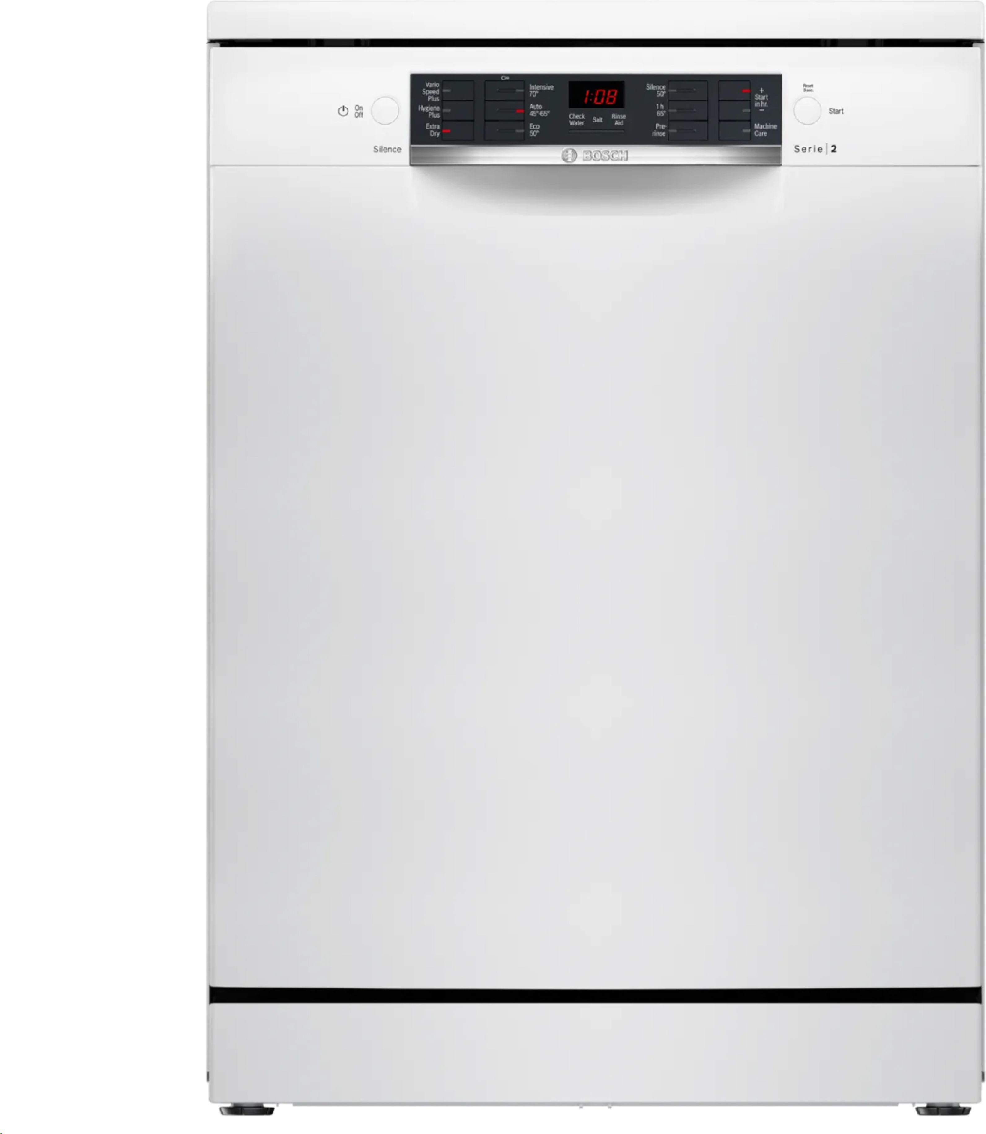 Image of Bosch Series 2 SMS26AW08G Full Size Dishwasher - White - E Rated, White