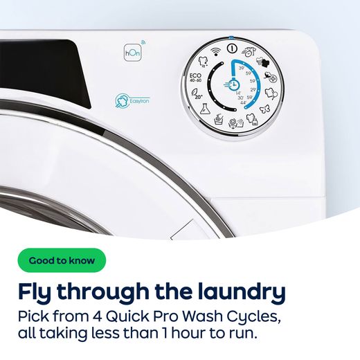 Candy Quick Pro GD 28S6-80 8kg Washing Machine with 1200 rpm - White - AO Annotation - Quick-Pro-Wash