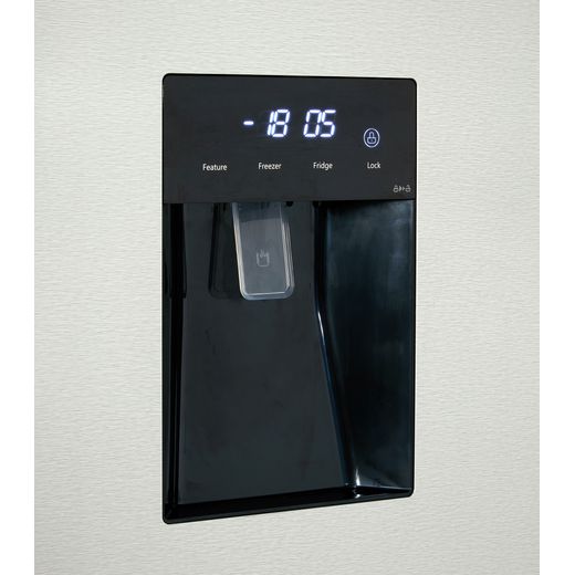 Tesla American Fridge Freezer - Stainless Steel - Water dispenser