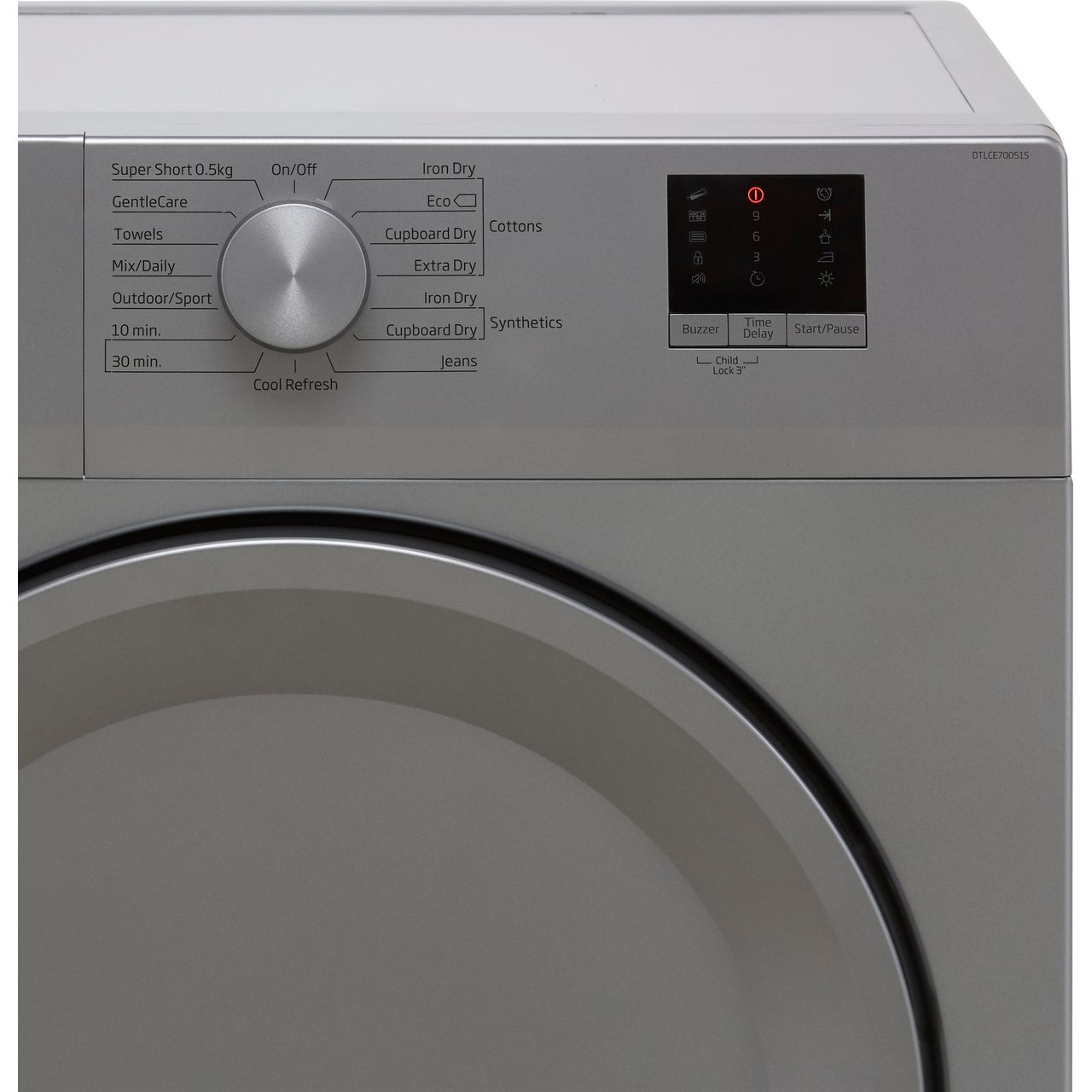 Beko DTLCE70051S B Rated 7Kg Condenser Tumble Dryer Silver ...