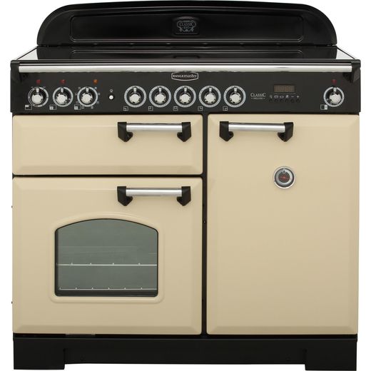 Rangemaster Classic Deluxe CDL100EICR/C 100cm Electric Range Cooker with Induction Hob - Cream - A/A Rated