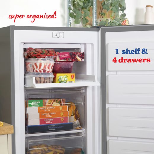 Russell Hobbs Upright Freezer - Stainless Steel - Annotation - Super organised shot