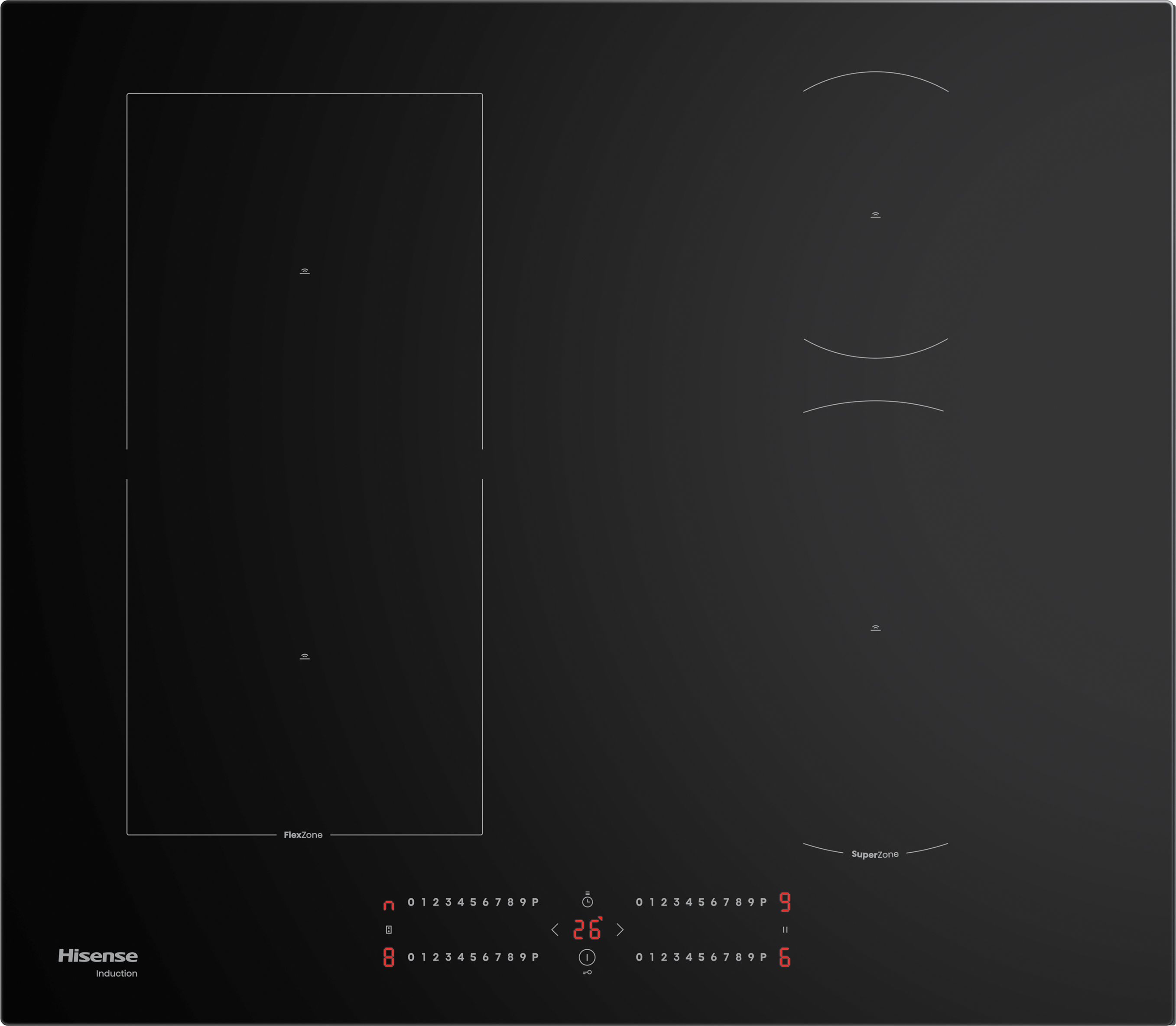 Hisense 60cm Induction Hob - Black - HIC6422BSC