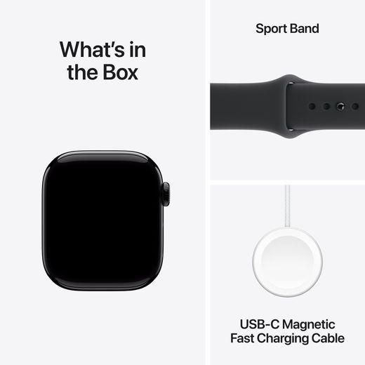 Apple in Black Sport Band - Annotation - What's in the box
