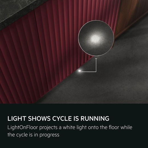 AEG 5000 Series Integrated Standard Dishwasher - White - annotation - light show shot