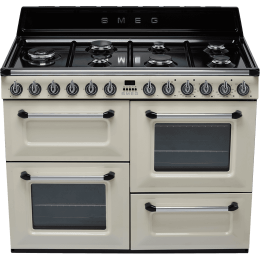 Smeg Victoria 110cm Dual Fuel Range Cooker - Cream