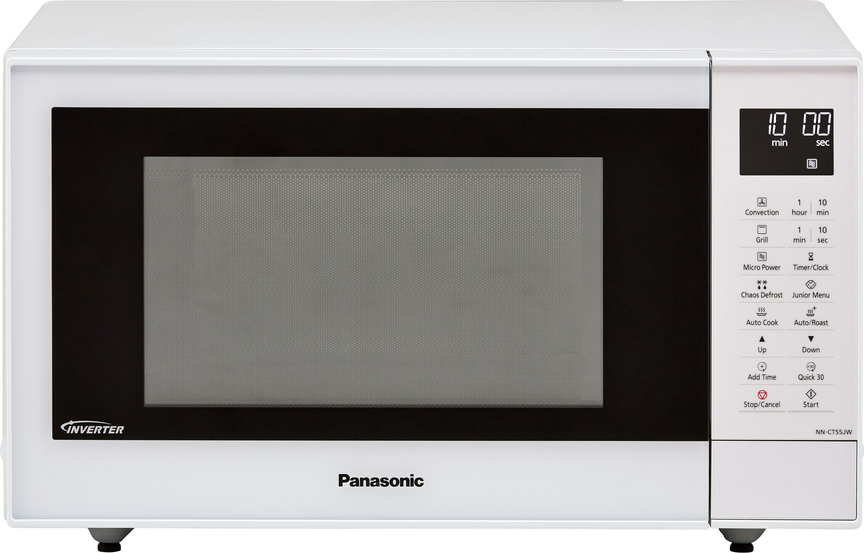 Panasonic NN-CT55JWBPQ 31cm tall, 52cm wide, Freestanding Microwave - White, White