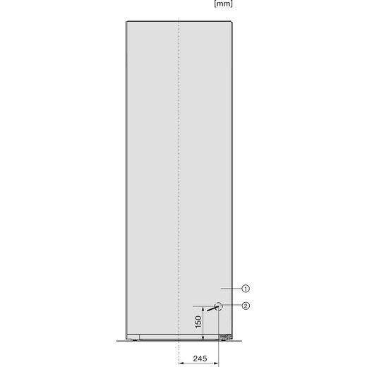 Miele KS 4383 DD ws Fridge - White - Dimensions