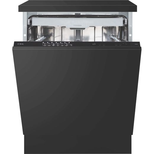 CDA CDI6241 Fully Integrated Standard Dishwasher - Black Control Panel - E Rated