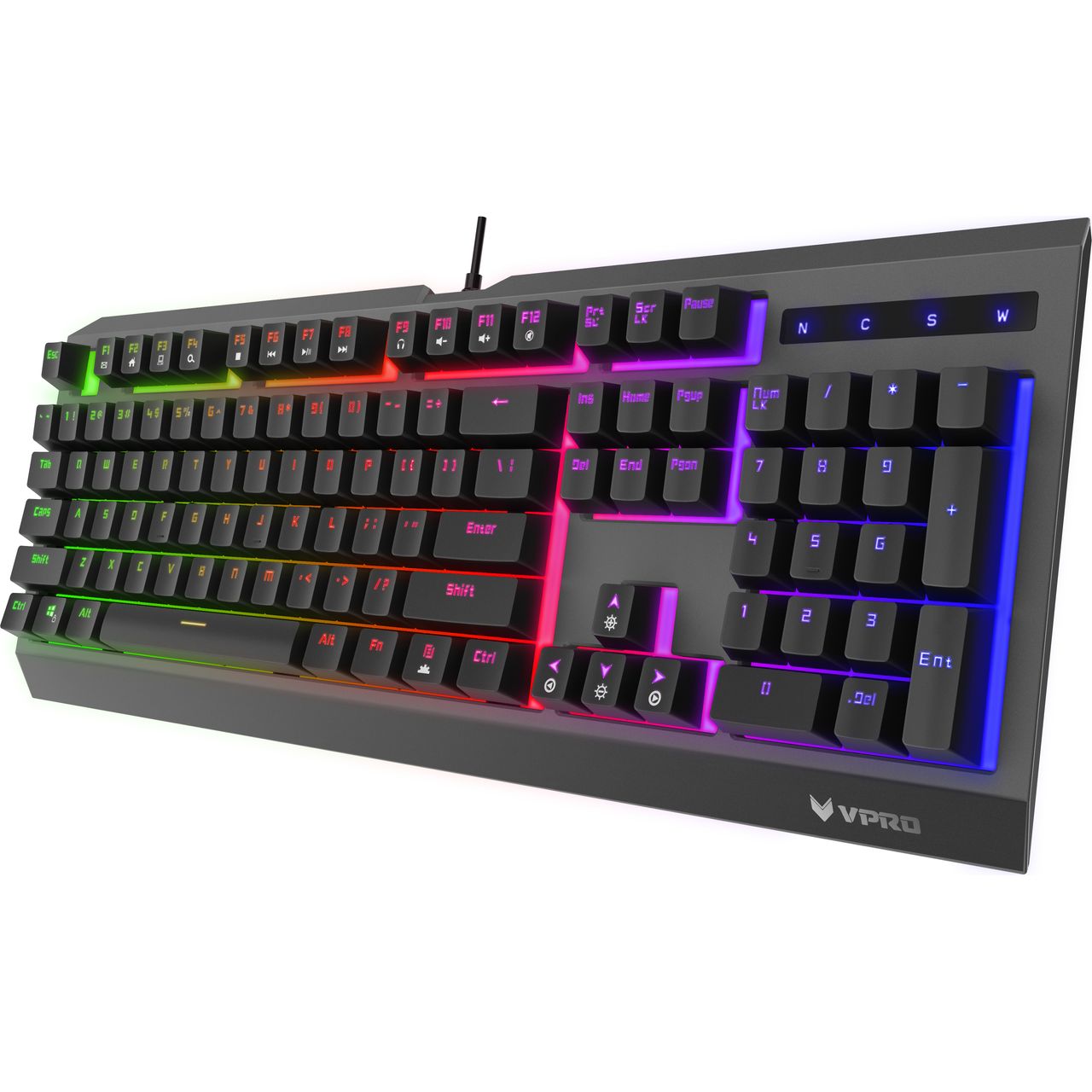 rapoo v52 backlit gaming keyboard