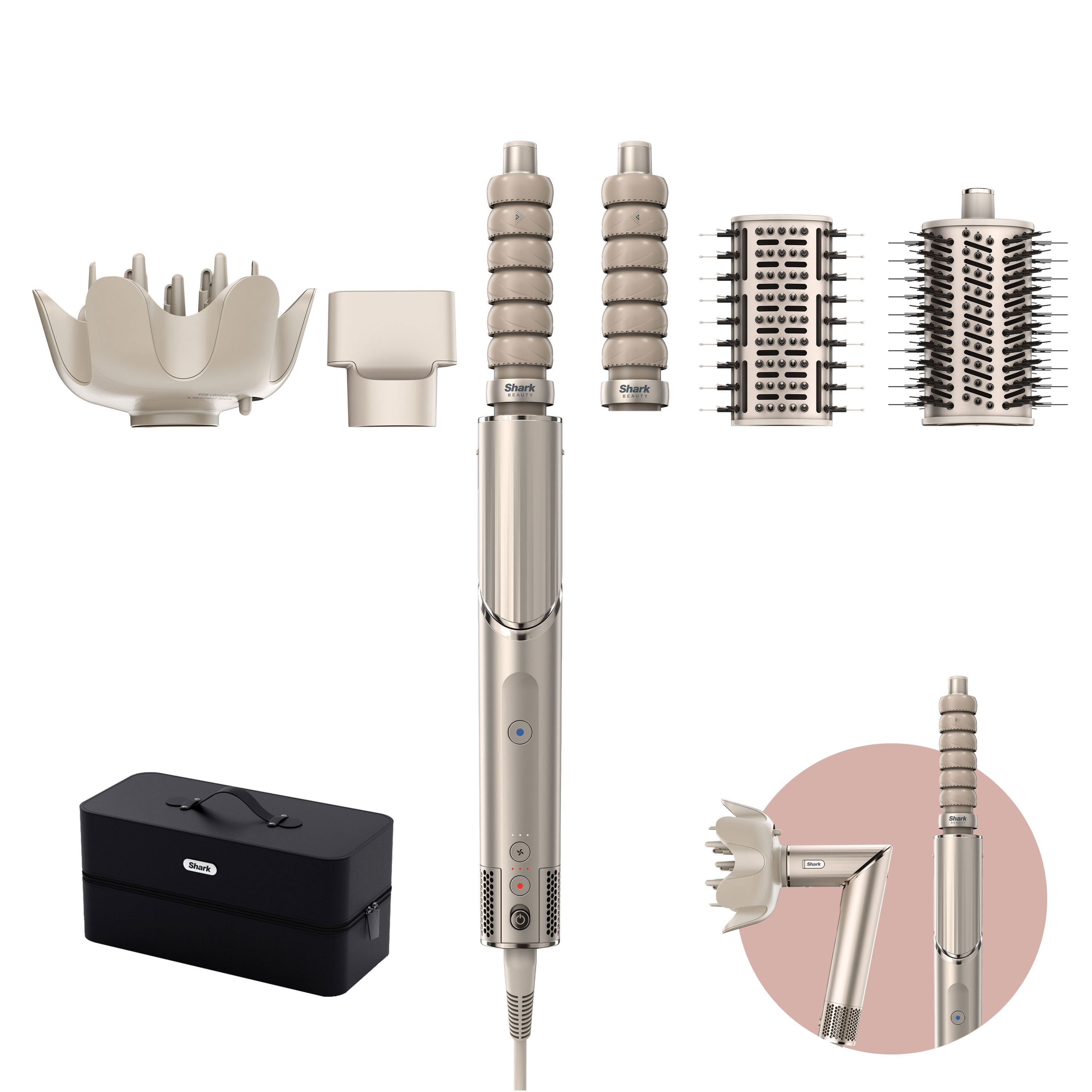 Shark FlexStyle Multistyler - Stone - 5 Attachments - HD446SLUK