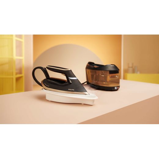 Philips PerfectCare 6000 Series Pressurised Steam Generator Iron - Gold / Black - Iron in use
