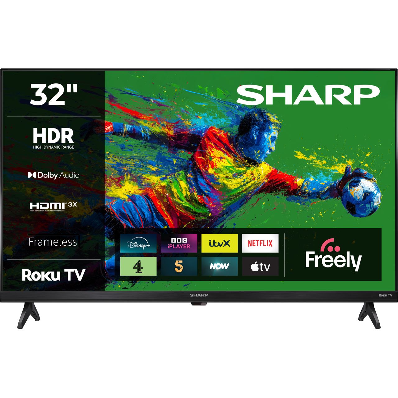 Sharp 32-inch HD Smart Roku TV | HD2225K | ao.com