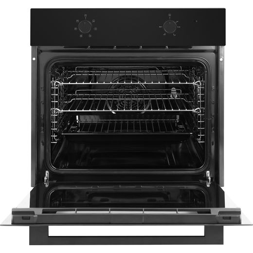 Russell Hobbs RHFEO7008MB Built In Electric Single Oven - Matte Black - Door open