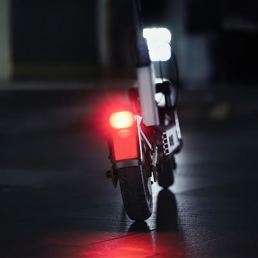Navee Electric Scooter - close up back light shot